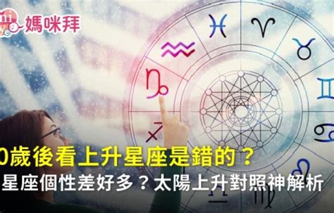 上升是看什麼|「上升星座」是什麼？30歲後該看上升星座？教你看懂。